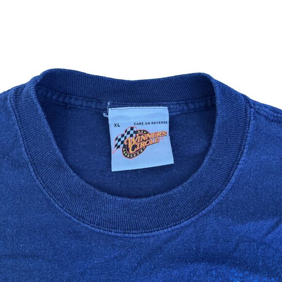 Y2K Men’s Winner’s Circle Jeff Gordon NASCAR Double Sided T-Shirt Sz XL Blue - Picture 4 of 7